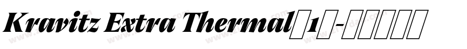 Kravitz Extra Thermal(1)字体转换